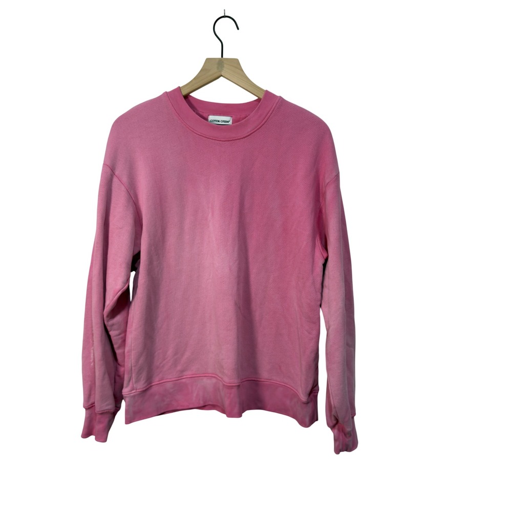Cotton Citizen Pink Crewneck Sweatshirt XS Made in USA French Terry‎ Pullover
